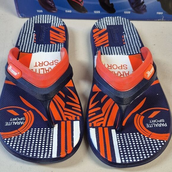 Paragon Paralite Men\'s 6 Navy & Orange Flip Flop - New main image 5